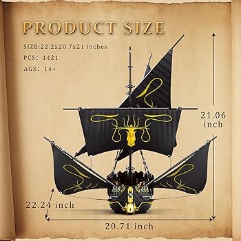 Amazon.com: Reobrix Pirate Ship Building Blocks Kits, MOC Black Amazon.com: Reobrix Pirate Ship Building Blocks Kits, MOC Black